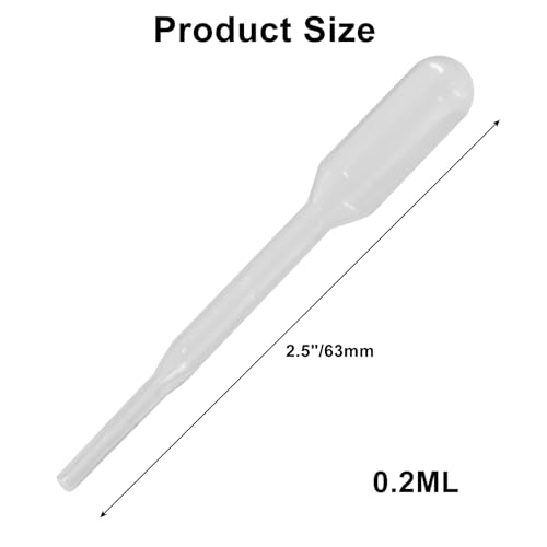 200 Pieces 0.2 ml Disposable Graduated Transfer Pipettes