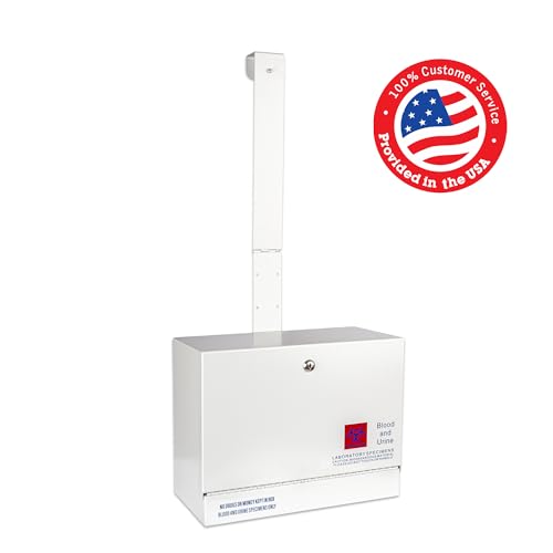 POCHAR Stainless Steel Door-Hanging Specimen Lock Box for Medical Labs