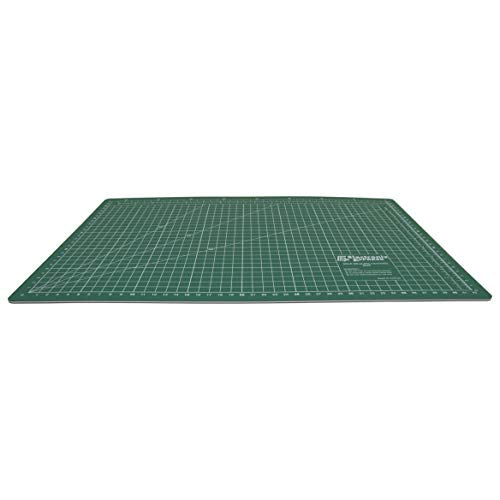 ELECTRONIX EXPRESS 5 Pack Metric 45cm x 30cm (17.71" x 11.81") Self-Healing Cutting Mat, Grid Lines Measure 40 cm x 25 cm, Green, 3mm Thick - size: 5 Pack