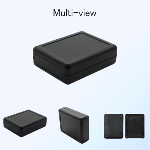 Project Box 8 Pieces Electrical Box Small Junction Box ABS Plastic Enclosure Power Electronic Case Black 3.5" x 2.8" x 1.1"(90 x 70 x 28mm) - color: Black, size: 3.5" x 2.8" x 1.1"