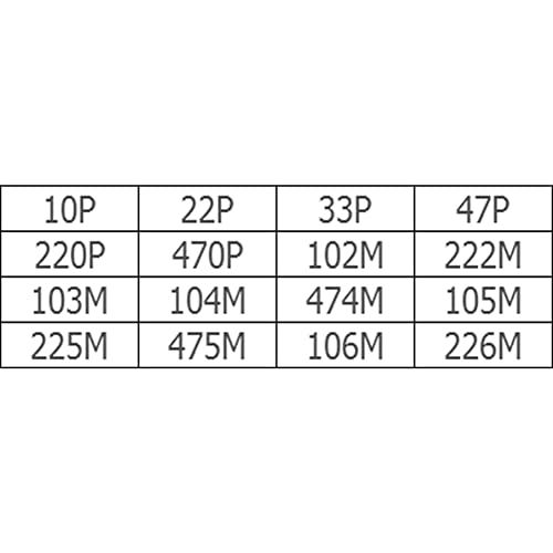 320PCS 1206 SMD Ceramic Capacitor Assortment Kit 10pF-22uF - size: 320 PCS 16 values 1206