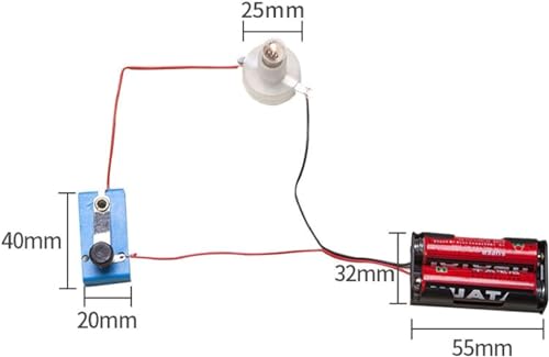 1 Pc Electrical Circuit Experiment Kit, Small Bulb Lights Up Kit Basic Physic Science Playset Educational Kit Use Safety Easy Installation, Learning and Education, Educational Science Kits