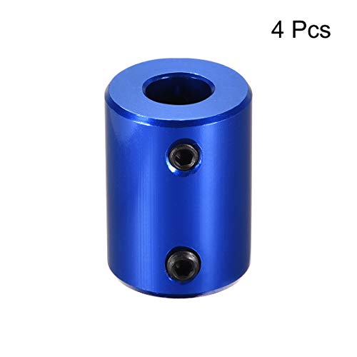 uxcell 6mm to 8mm Bore Rigid Coupling Set Screw Dark Blue 4pcs - size: 6mm to 8mm