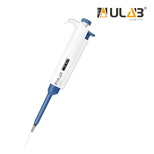 ULAB Single Channel Pipettor, Adjustable Volume Micro Pipettes, Vol.Range.5-50μl, ULH1016 - style: 5-50μl