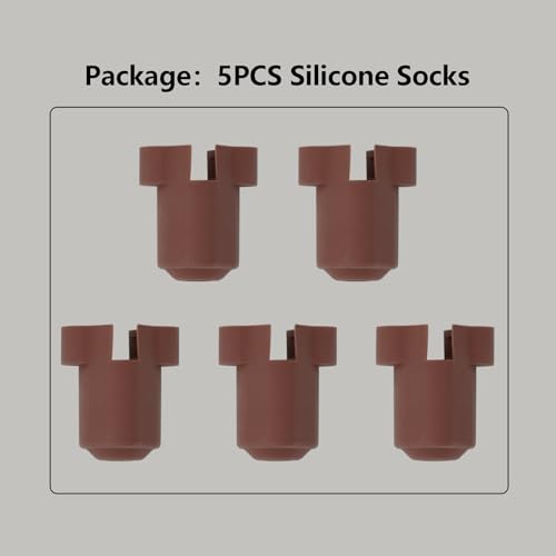 5PCS Silicone Socks for K1 Series, 3D Printer Parts High Temperature and Wear Resistance Hotend Nozzle Silicone Cover Socks for K1, K1 Max, K1C, Ender 3 V3/KE/Plus, Quick Swap Hotend - style: K1 Series