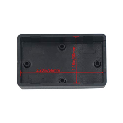 Zulkit 5Pcs Project Boxes ABS Plastic Electrical Project Case Power Junction Box Black 2.40 x 1.41 x 0.98 inch (61 x 36 x 25 mm) - color: 5 PCS, size: 2.40" x 1.41" x 0.98"