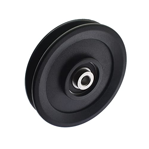 Universal 4.5" Nylon Gym Cable Pulley Wheel Traction Bearing Pulley Wheel