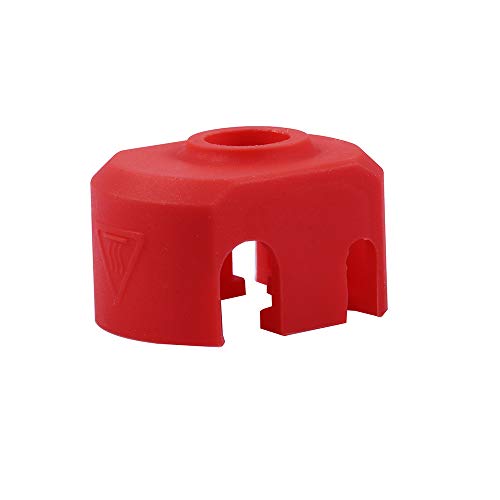 3-Pack Silicone Sock Silicone Covers for Dragonfly HOTEND BMS and BMO Heater Block (Red) - color: Red