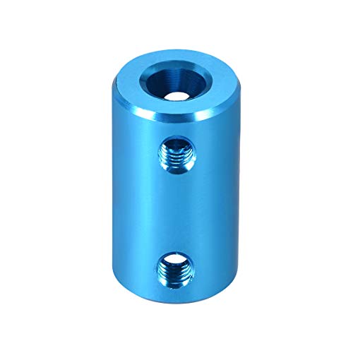 uxcell 1/4 inch to 8mm Bore Rigid Coupling Set Screw L25XD14 Aluminum Alloy,Shaft Coupler Connector,Motor Accessories,Blue - size: 6.35mm to 8mm