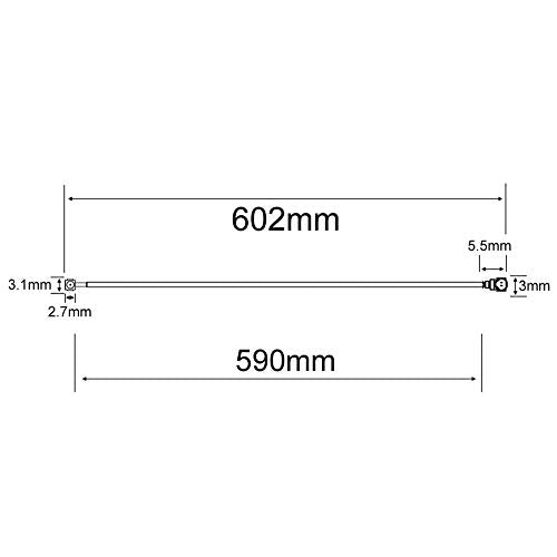 onelinkmore U.FL Male to Female WiFi Antenna Extension Cable, 23in, 2-Pack