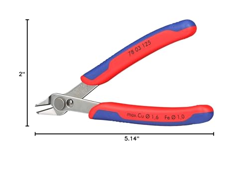 KNIPEX Tools 78 03 125 Electronics Super Knips, 5-Inch - size: 5-Inch, style: Knips