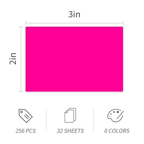 Ououstate Removable Colored Labels 3" x 2" Moving Stickers for Packing Box - color: Multicolored