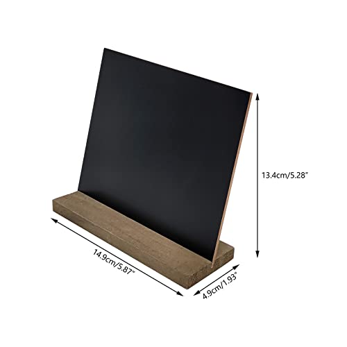 DSTELIN 5 X 6 Inch Mini Tabletop Chalkboard Signs with Vintage Style Wood Base Stands, Set of 9