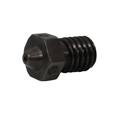 4pcs Hardened Steel Nozzles V6 Nozzle 0.4mm Compatible with V6 Hotend Prusa i3 MK3 MK3S Prusa mini Anycubic Mega 3D Printer Printing PEI PEEK or Carbon Fiber Filament (4x0.4mm) - size: 4x0.4mm