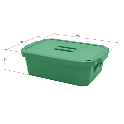 SP Bel-Art Magic Touch 2 High Performance Green Ice Pan; 9.0 Liter Maxi Model, With Lid (M16807-9104) - color: Green, size: 9 L Pan