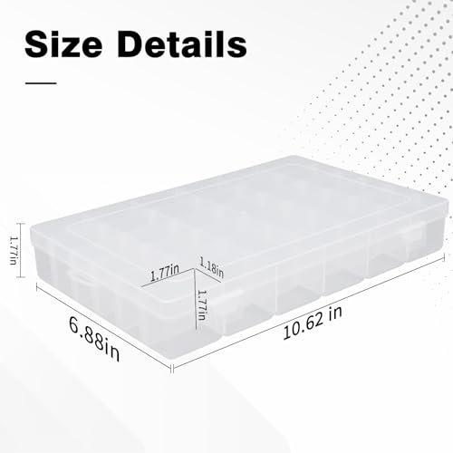 OALCQ 36 Grids Bead Organizer Box Tackle Box Organizers and Storage Rock Collection Boxes Plastic Organizer Boxes - size: 36 grids