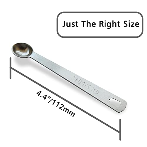 1PCS 1/4tsp(1.25ml) Mini Measuring Spoon, Small Teaspoon for Tiny Amounts - size: 1/4tsp|1/12tbsp|1.25ml|1.25cc|0.04oz