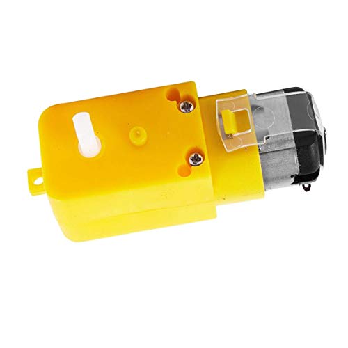 (Pack of 2) Dual Shaft DC 3V-6V Gear Motors TT Motor Strong Magnetic Interference for Robot Smart Car Toys Electric Motor