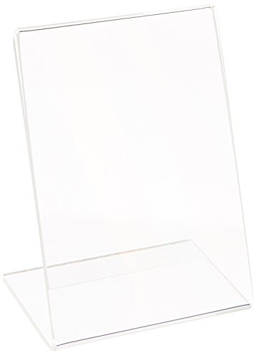 Azar Displays 112736 3" W x 4" H Vertical L-Shaped Sign Holder (10 Pack) - size: 3 in W x 4 in Ch Vertical