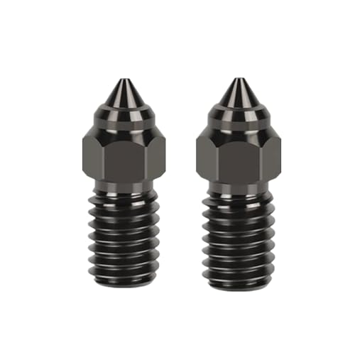 2 Pack High Speed M6 Hardened Steel Nozzle for 3D Printer Ender 3 V3 SE, Ender 5 (0.8mm) - size: 0.8mm