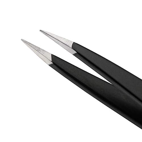 Tweezerman Stainless Steel Point Tweezer for Eyebrows Midnight Sky - color: Midnight Sky