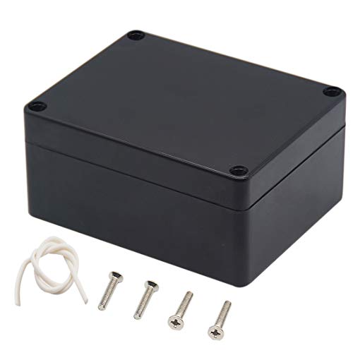 Junction Box, Zulkit Project Box IP65 Waterproof Outdoor Box ABS Plastic Electrical Boxes Electronic Enclosure Black 4.5 x 3.5 x 2.2 inch(115 x 90 x 55 mm)(Pack of 2) - size: 4.5" x 3.5" x 2.2"(Pack of 2)