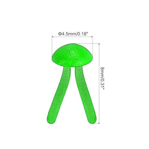 PATIKIL Brads for Paper Crafts, 150 Pcs Green Metal Paper Fasteners Round Head Mini Brads Split Pins Paper Crafting Supplies for DIY Craft Project Scraping Book, 8 mm - color: Green, size: 8mm