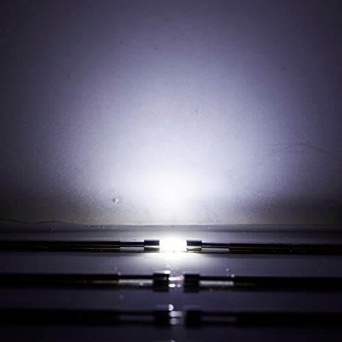 CHANZON 100 pcs SMD 1206 (3.2mm x 1.6mm) White LED Diode Lights 3V 20mA - color: A) White (100pcs)