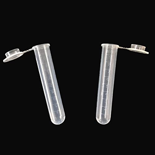 25 Pack 10ml Plastic Sample Vials with Cover, Vial Tube Storage Container
