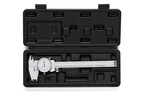 PEC Dial Caliper 0-6 Inch, Stainless Steel Precision Measuring Tool - size: 0-6“