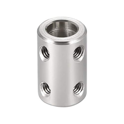 uxcell 8mm to 8mm Bore Rigid Coupling Set Screw L22XD14 45# steel,Shaft Coupler Connector for 3D Printers, Motor Accessories
