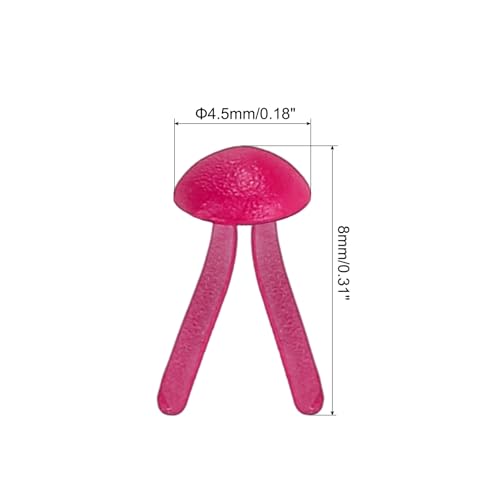 PATIKIL Brads for Paper Crafts, 150 Pcs Rose Metal Paper Fasteners Round Head Mini Brads Split Pins Paper Crafting Supplies for DIY Craft Project Scraping Book, 8 mm - color: Rose, size: 8mm