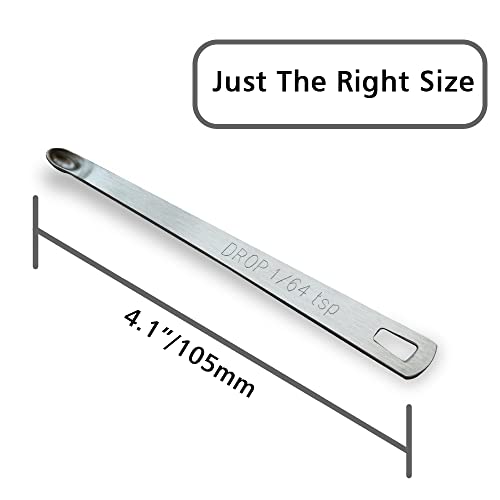 1PCS 1/64tsp(0.08ml) Mini Measuring Spoon, Small Teaspoon for Tiny Amounts - size: 1/64tsp|0.08ml|0.08cc