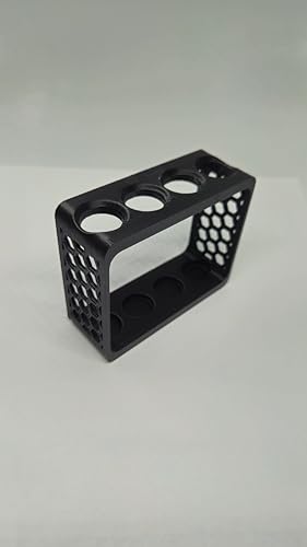 Aquatic Water Quality Testing Tube Holder with 4CT 10ml Test Tubes 5ml Markings - Plastic Durable Rack, 4 Tubes Variation (Black Rack) - style: Black Rack