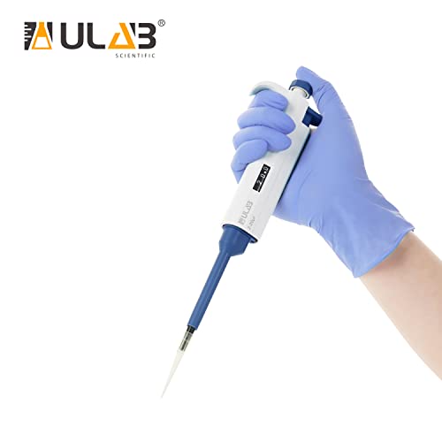ULAB Single Channel Pipettor, Adjustable Volume Micro Pipettes, Vol.Range.2-20μl, ULH1017 - style: 2-20μl