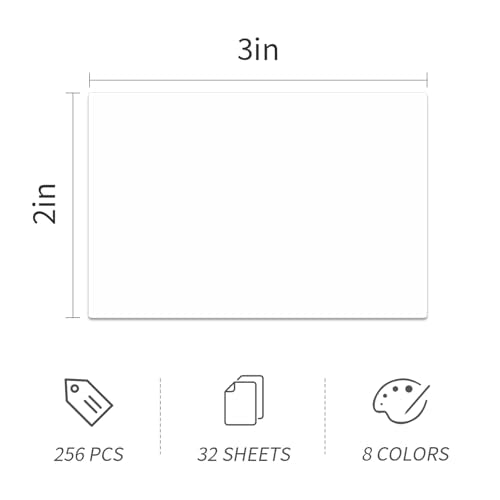 Ououstate Removable White Labels 3" x 2" Moving Stickers for Packing Box - color: White