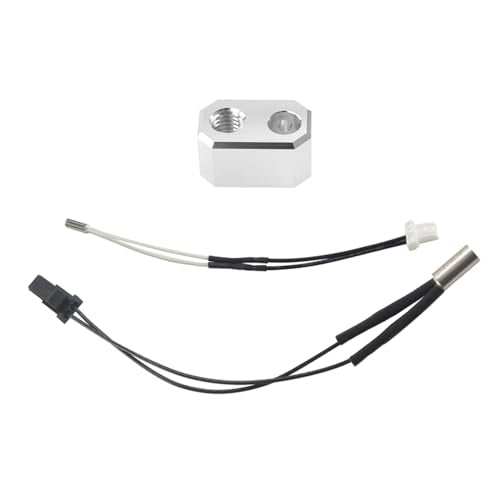 MK4 Heating Block Kit,3D Printer Xirbbo Hotend 24V 40W Heating Cartridge, Heating Block and Silicone Sleeve Accessories for Prusa i3 MK4 3D Printer Thermistors Heater Element with Silicone Socks 2pcs