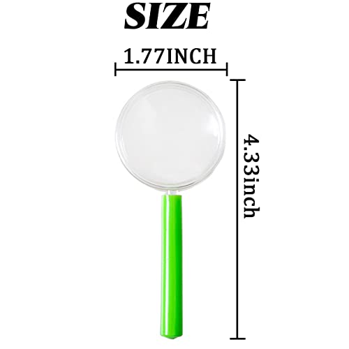 NSBELL 42PCS Plastic Magnifying Glasses Colorful Magnifying Glasses Party Favors, 3 Colors