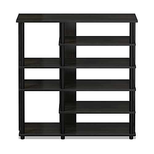 Furinno Turn-N-Tube Multi Storage Shoe Rack, 35.2"W 6-Tier, Espresso/Black,17082EX/BK - color: Espresso/Black, size: 6-Tier, 35 Inch