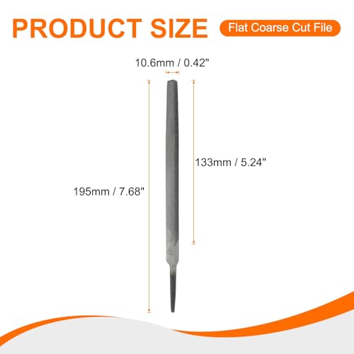 HARFINGTON 2pcs Triangle Medium Teeth Cut File 6" Double Cut Teeth High Carbon Steel Hand Rasp File Without Handle for Metal Wood Deburring Removing - size: 6", style: Medium