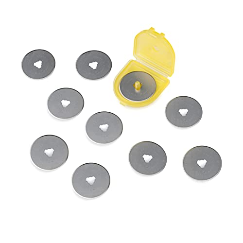 OLFA 28mm Rotary Replacement Blades (RB28-10) - Tungsten Steel, 10 Blades