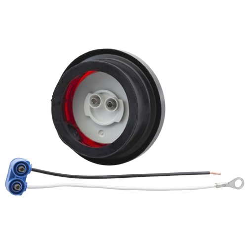 Grote 47472 Supernova LED Clearance Marker Light - 2.5", Kit (47122 + 91400 + 67001), Red