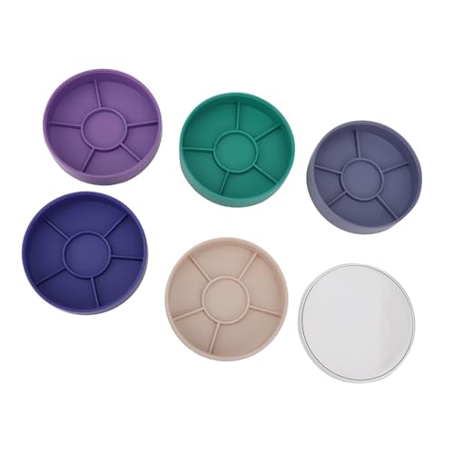 Watch Parts Storage Box, 5 Layer Impact Plastic Container with Individual Clapboard for Watch Repair Tools, Small Parts, Jewelry and Crafts (Round) - size: Round