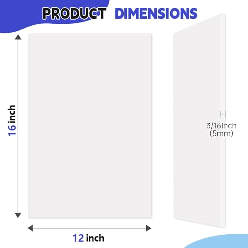 10 Pack 12x16 Inch Acid-Free Foam Boards, 3/16" Thick Mat Backing Board Core for Art Craft Display - size: 12" x 16"