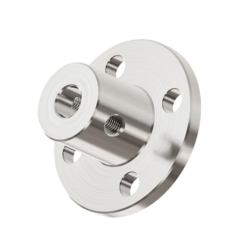 2Pcs 3mm Flange Shaft Coupling, Rigid Coupling - size: 3mm id-10mm od