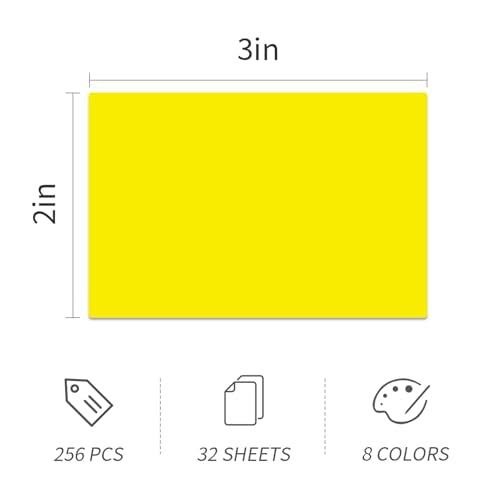 Ououstate Removable Yellow Labels 3" x 2" Moving Stickers for Packing Box - color: Yellow