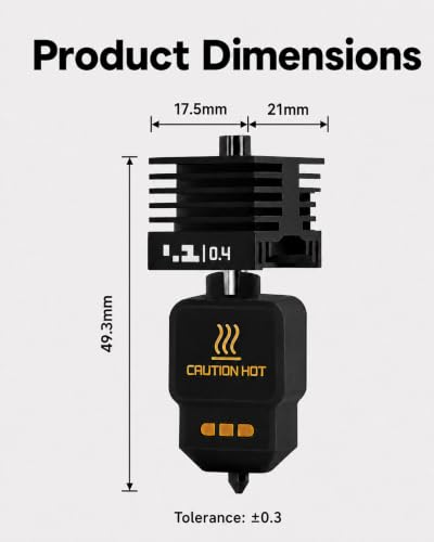 5 Pack Hotend Nozzle Kit with 0.2/0.4/0.4/0.6/0.8MM Bambu Lab H2D/H2S/H2C Combo/X2D/P2S/A1/A1mini 3D Printer, Hardened Steel Quick Swap Nozzle Replacement, High Temperature Extruder Parts - color: 5pcs black 0.2/0.4/0.6/0.8mm P2S hotend