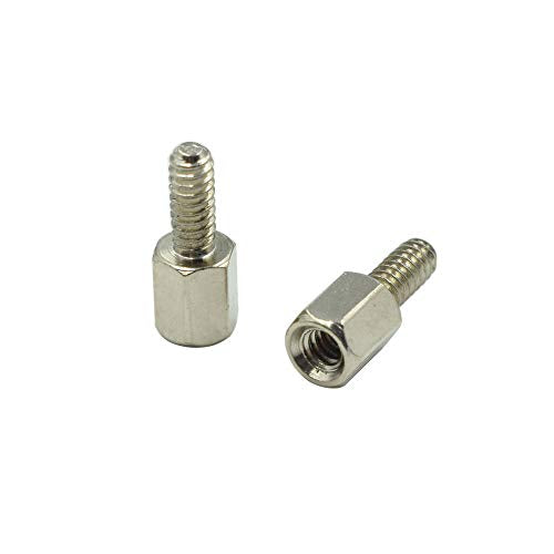 Inch Hexagon 4#-40x5+7 Galvanized Male to Female Thread Hexagon Hex Standoff Spacer Pillars - (100 Pcs)