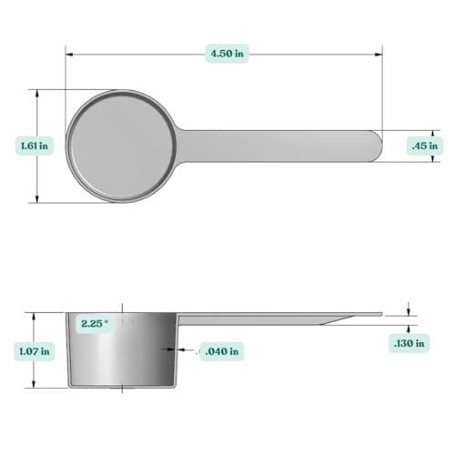 2 Tablespoon (1 Oz. | 6 Teaspoon | 29.6 mL) Long Handle Plastic Measuring Spoon for Coffee, Protein Powder, Spices, Grains, Dry Goods – Food-Grade BPA-Free (Pack of 25) - size: 29.6 mL | 2 Tablespoon | 1 Oz.