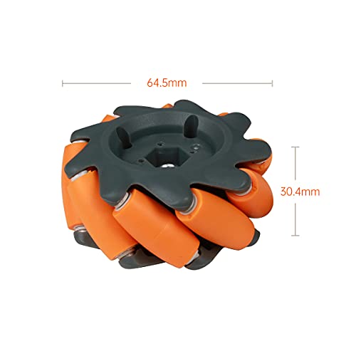 Mecanum Wheel Chassis Car Kit with TT Motor, Aluminum Alloy Frame, Smart Car Kit for DIY Education Robot